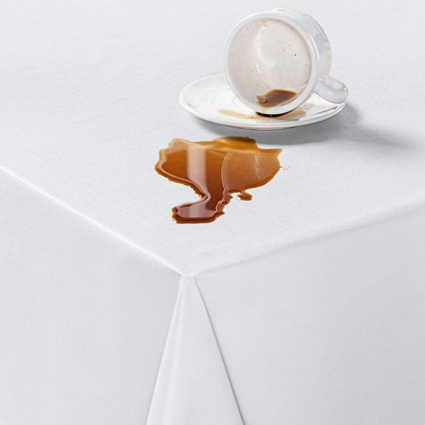 Toalha De Mesa Lisa Térmica Impermeável Pvc E Polietileno 2,50m X 1,40m 01 Peça Branco Clara Luz - imagem 4