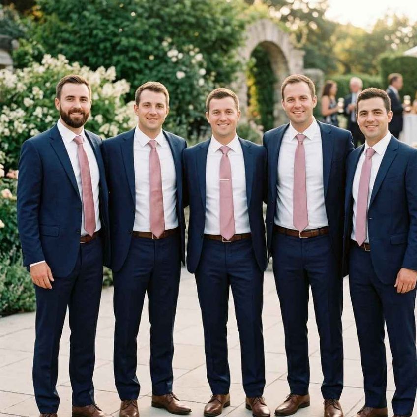Kit 2 Gravatas Social Masculina Slim Lisa Eventos Casamento Padrinho Trabalho Congresso Várias Cores Tons De Rosa - imagem 4