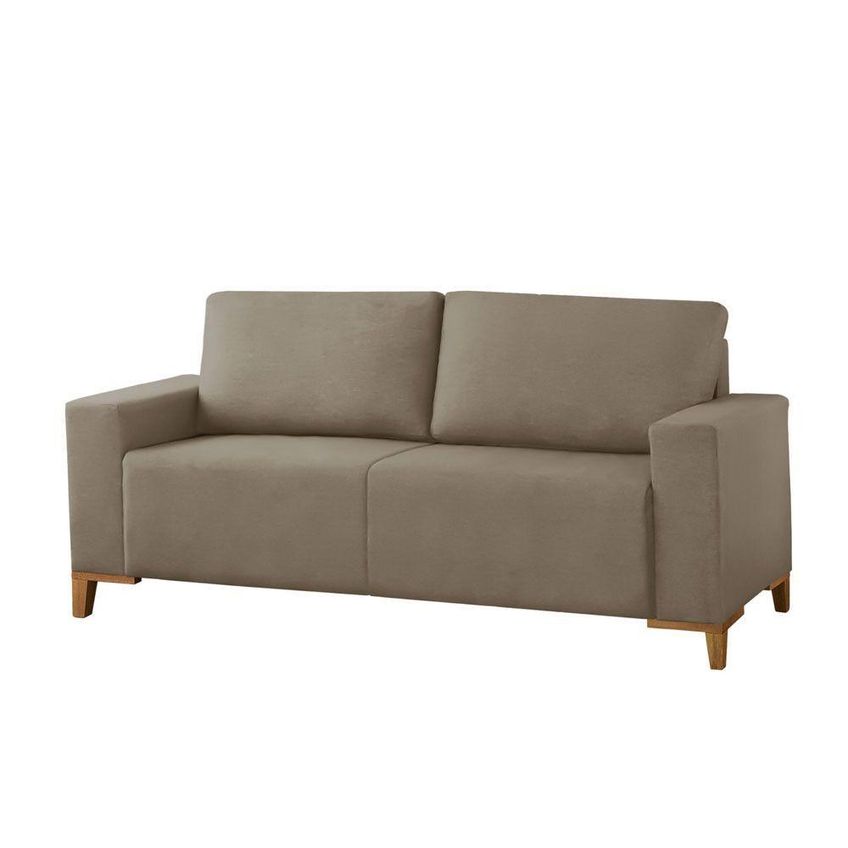 Sofá Milano 2 Lugares Assento Fixo 150cm Caramelo Veludo Meu Sofá Online B002 - imagem 3