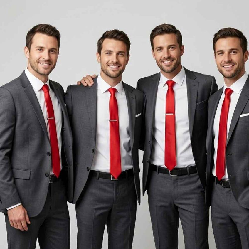 Kit 11 Gravatas Social Masculina Slim Lisa Eventos Casamento Padrinho Trabalho Congresso Várias Cores Tons De Vermelho - imagem 4