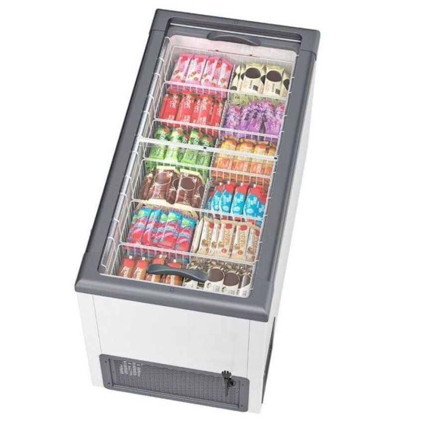 Freezer Plano Horizontal Gelopar Manual 395l GHD400 Cinza 110V - imagem 3