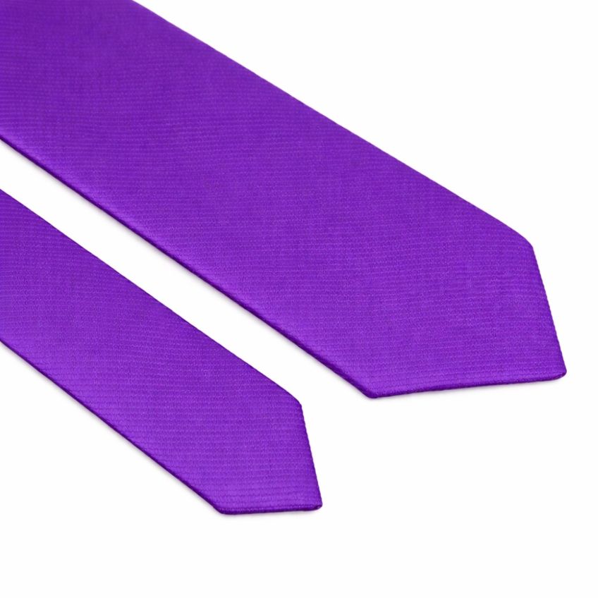 Kit 13 Gravatas Social Várias Cores Tons De Roxo Masculina Slim Lisa Padrinho Casamento Noivo Trabalho Congresso - imagem 3