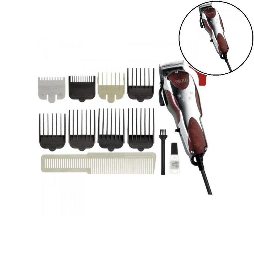 Máquina De Corte Wahl Magic Clip Profissional Lâmina Aço Inoxidável Cabo Elétrico Preto 220v - imagem 2