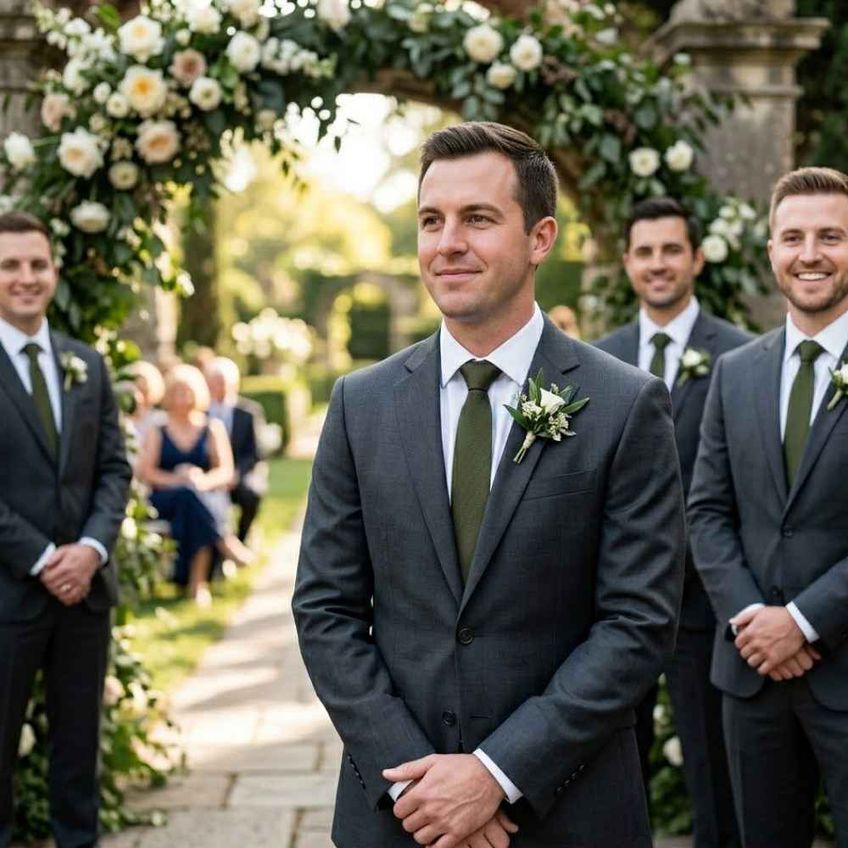 Kit 11 Gravatas Social Masculina Slim Lisa Eventos Casamento Padrinho Trabalho Congresso Várias Cores Tons De Verde - imagem 5