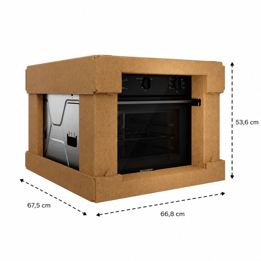 Forno De Embutir Elétrico 47 Litros Com 3 Modos De Preparo Preto Brastemp - Bob47ae 220v - imagem 5