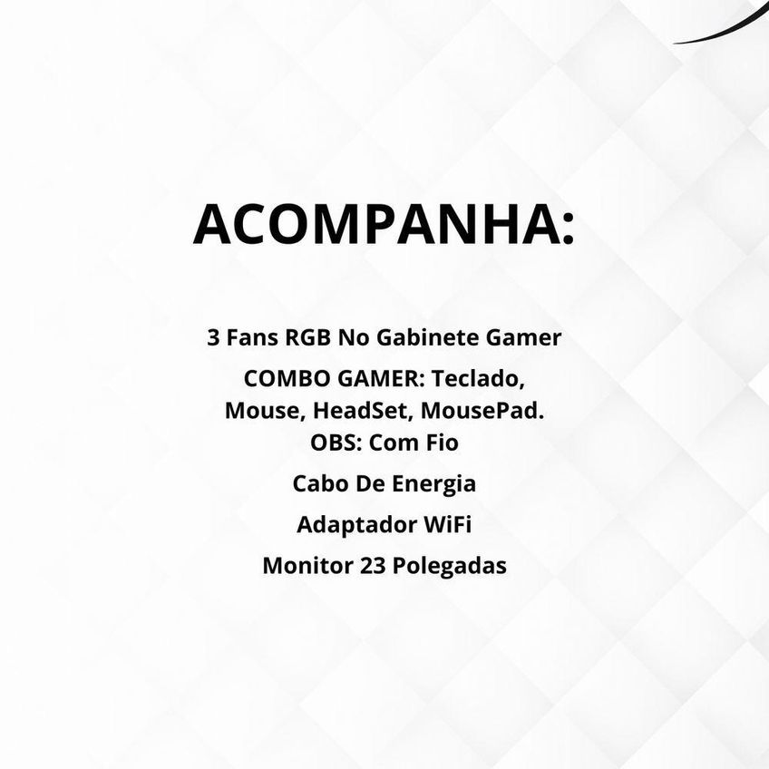 Computador Completo Gamer Solução Completa Intel Core I7 16gb Ssd 512gb Monitor 23 Preto - imagem 5