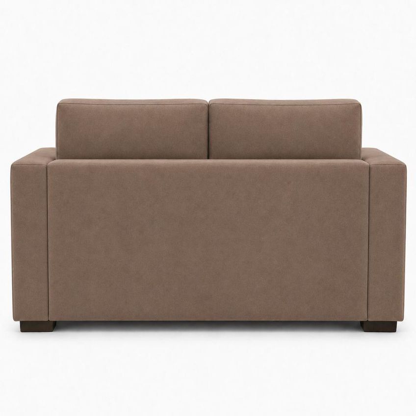Sofá Namoradeira 3 Lugares Fixo 200cm Creme Suede Moderno Isa Estofados - imagem 3