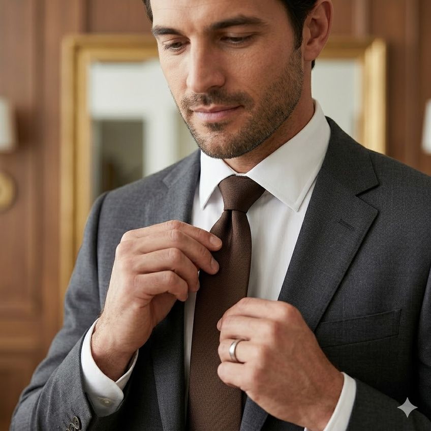 Kit 2 Gravatas Social Masculina Slim Lisa Eventos Casamento Padrinho Trabalho Congresso Várias Cores Tons Terrosos - imagem 5