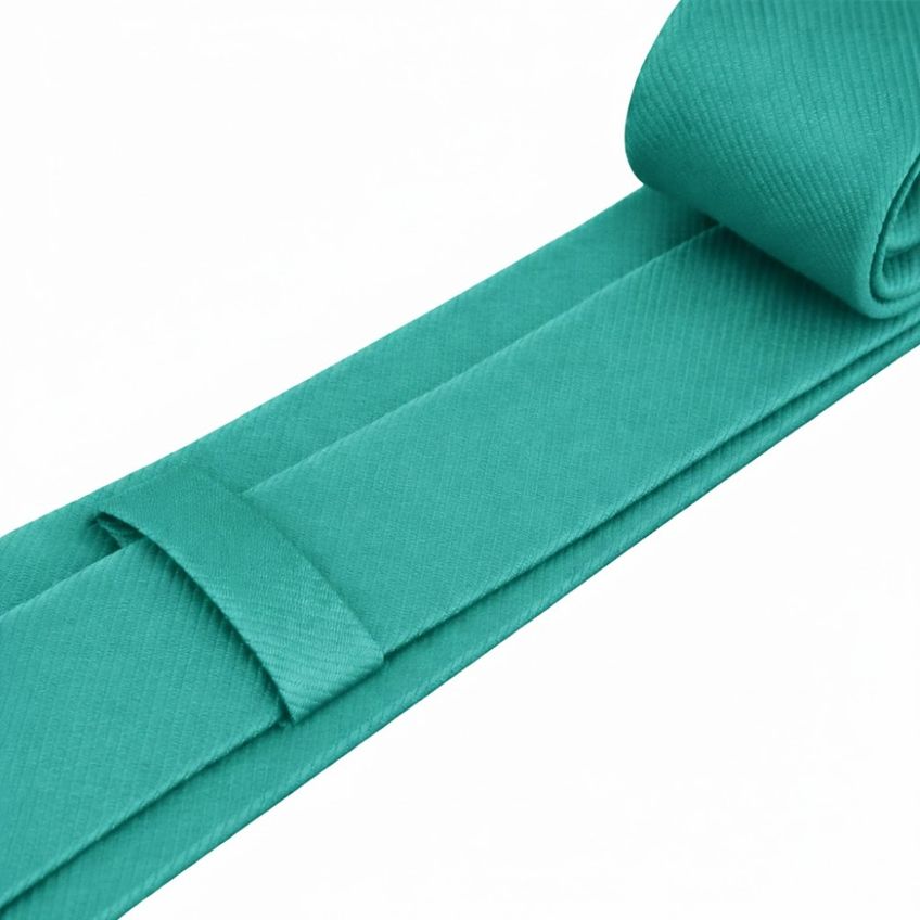 Kit 2 Gravatas Social Masculina Slim Lisa Eventos Casamento Padrinho Trabalho Congresso Várias Cores Tons De Verde - imagem 5
