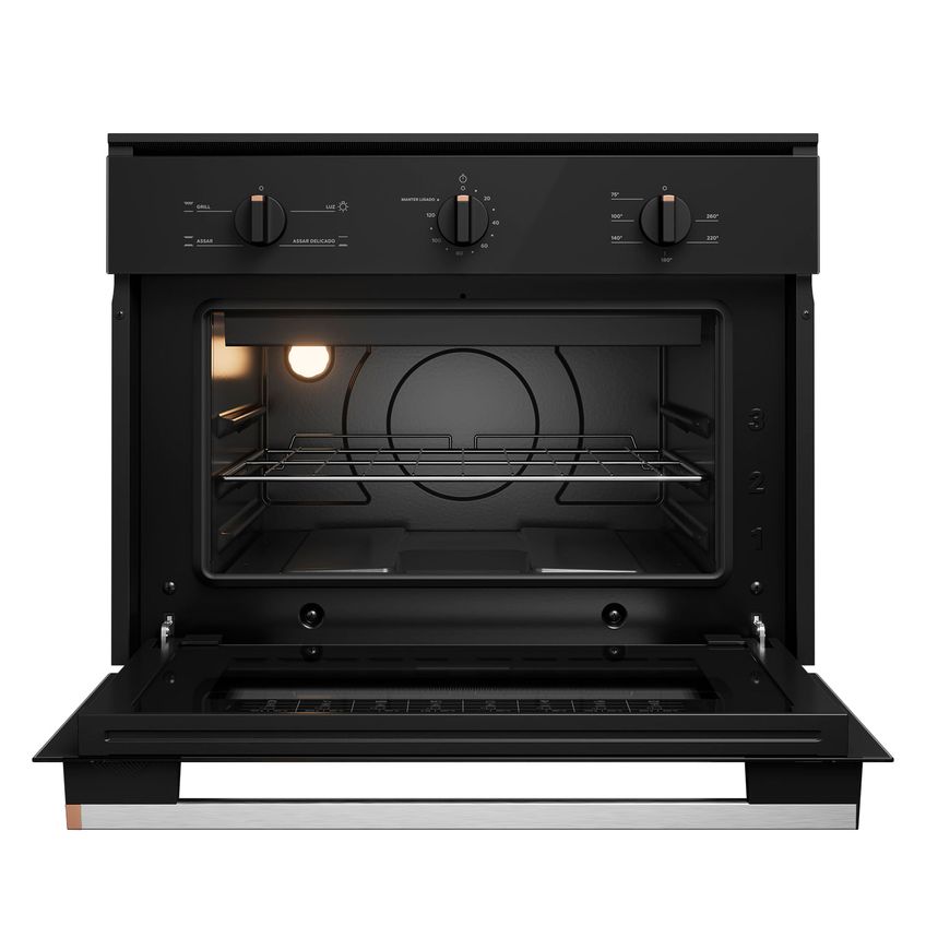 Forno De Embutir Elétrico 47 Litros Com 3 Modos De Preparo Preto Brastemp - Bob47ae 110v - imagem 3