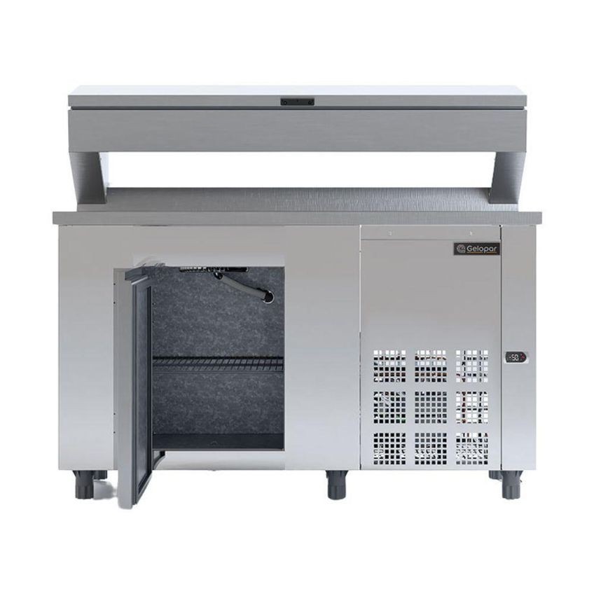 Balcão Refrigerado Condimentado Gelopar Gbpz150tai 150l Inox 220v - imagem 3
