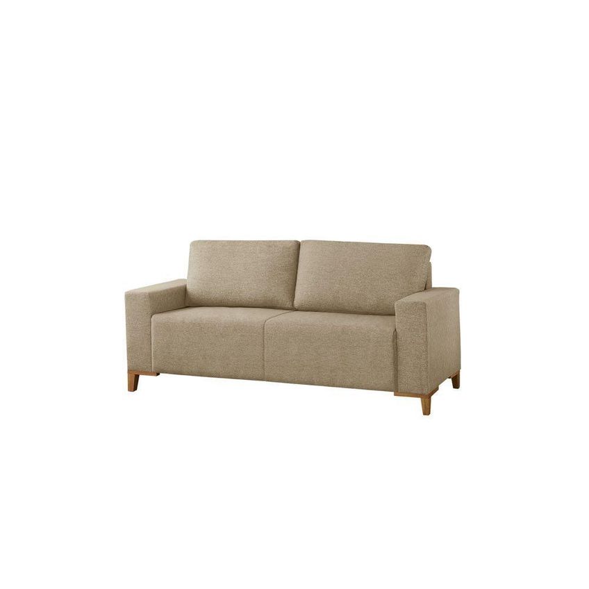 Sofá Milano 2x3 Lugares Fixo 150cm E 190cm Bege Linho Meu Sofá Online - imagem 3