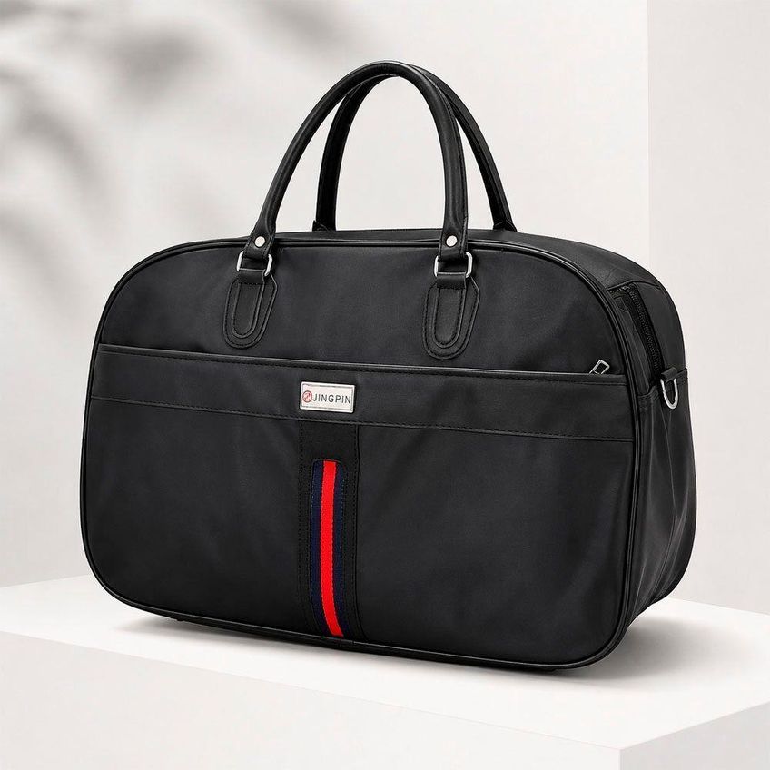 Bolsa De Viagem Grande Em Poliéster Com Alça Fechamento Por Zíper Impermeável Modelo Bagagem - imagem 5