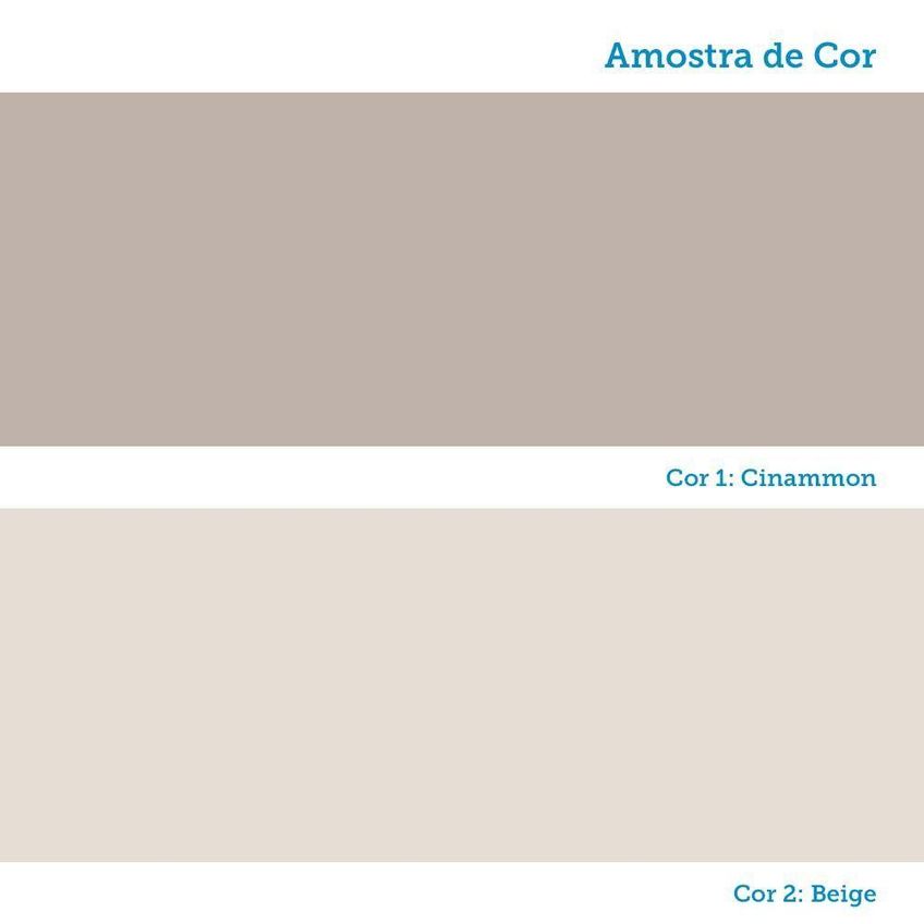 Armário Aéreo Stylo 60cm 2 Portas MDP Bege Com Puxadores Em Alumínio Luciane Móveis - imagem 4