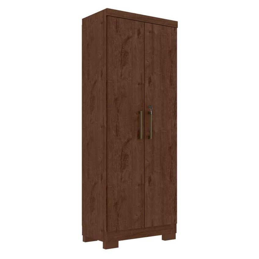 Guarda Roupa Solteiro Maximus 4 Portas Bater 4 Gavetas Mdp Jacarandá Fosco Zanzini Móveis 153,8cm - imagem 2
