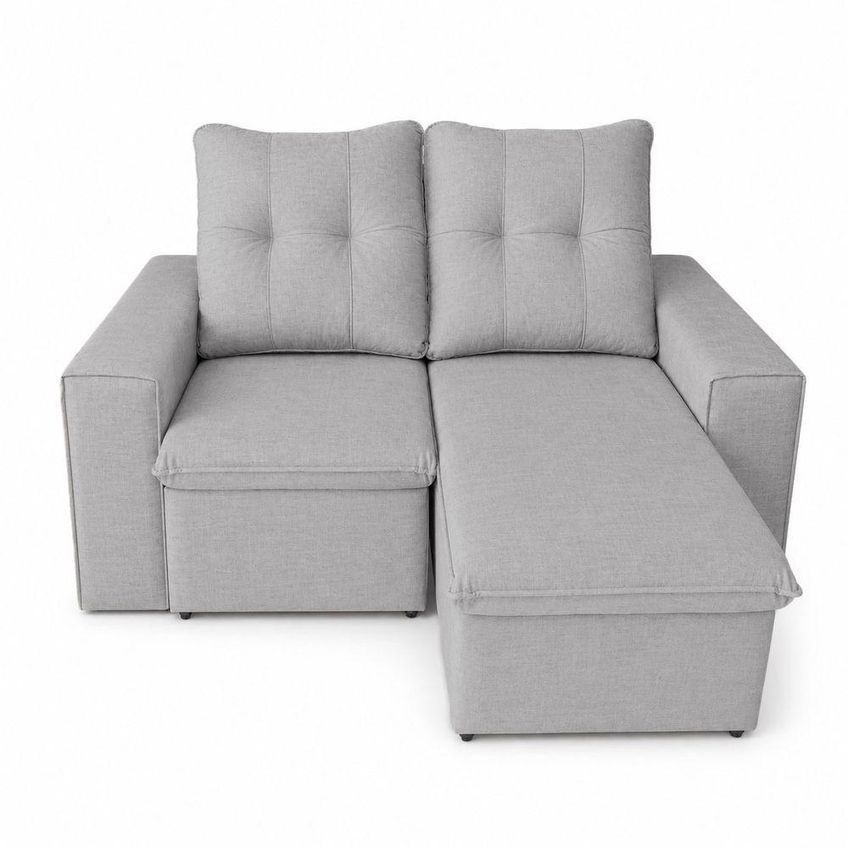 Sofá Lotus 2 Lugares Retrátil E Reclinável 150cm Cinza Linho Élpis Móveis - imagem 3