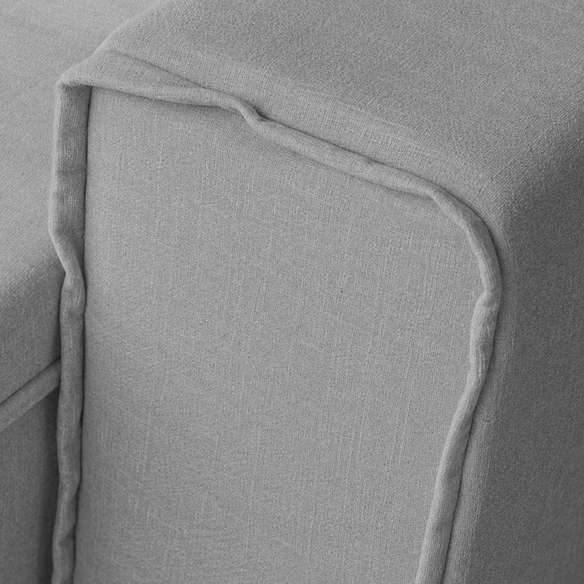 Sofá Lotus 2 Lugares Retrátil E Reclinável 150cm Cinza Linho Élpis Móveis - imagem 4
