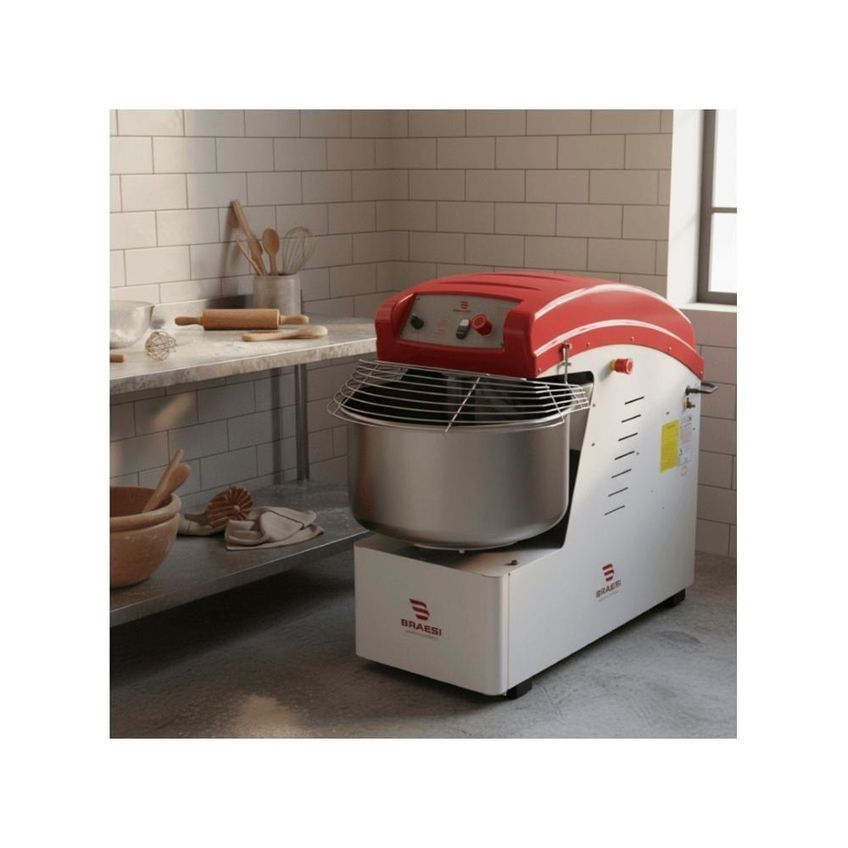 Amassadeira Espiral AES-40-1 G2 Com 2 Velocidades e Cuba em Aço Inox Braesi 220v - imagem 4