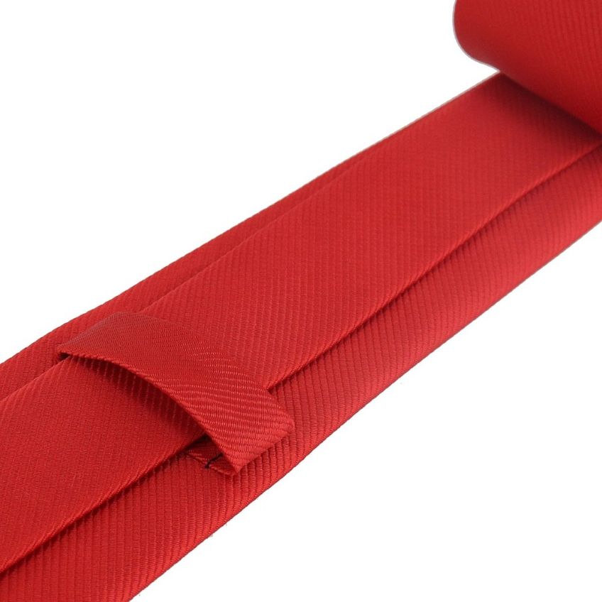 Kit 2 Gravatas Social Masculina Slim Lisa Eventos Casamento Padrinho Trabalho Congresso Várias Cores Tons De Vermelho - imagem 3