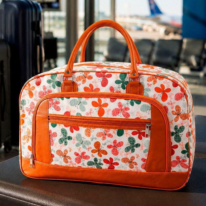 Bolsa Sacola Mala De Viagem Grande 50cm X 35cm X 20cm Em Poliéster Com Alça Reforçada E Impermeável - imagem 3
