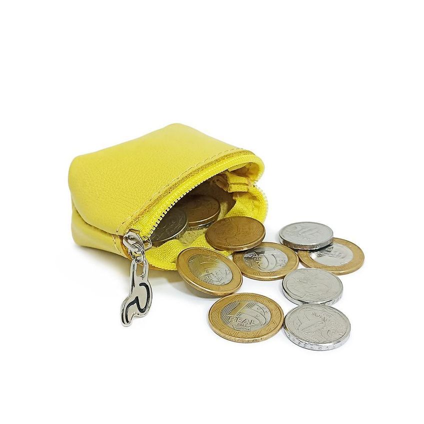 Porta Moedas Barco Brewers Couro 10cm 6cm 2cm Amarelo Unissex 10cm Único - imagem 3