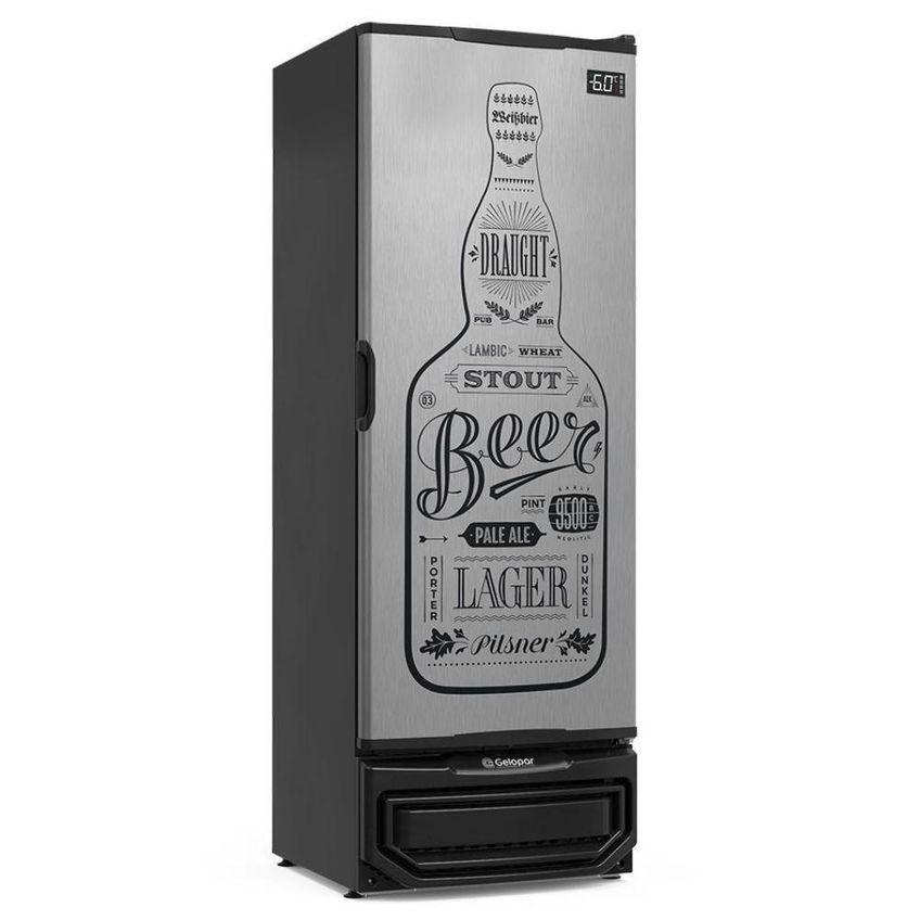 Cervejeira Vertical Gelopar Gcb40gw 410l Porta Cega Inox 220v - imagem 2