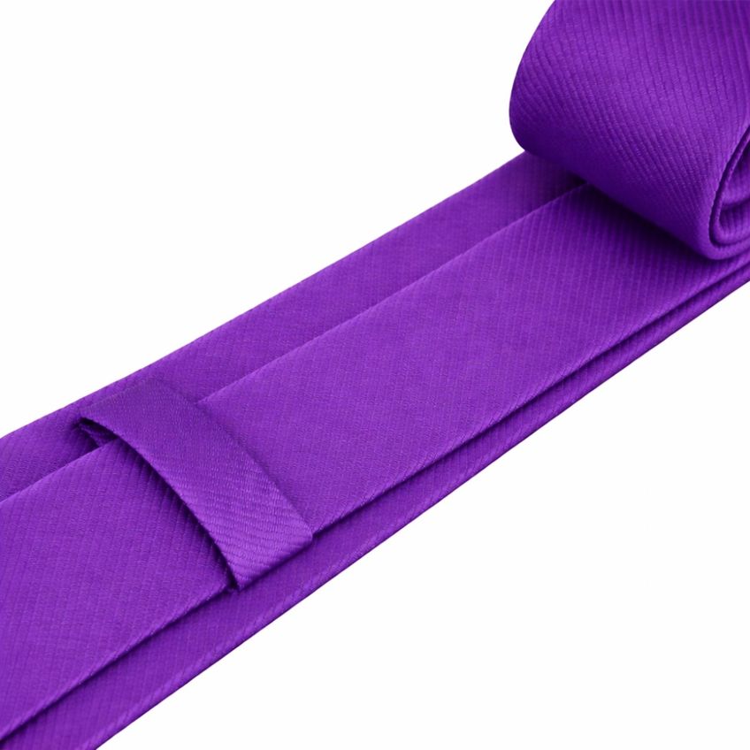 Kit 11 Gravatas Social Masculina Slim Lisa Eventos Casamento Padrinho Trabalho Congresso Várias Cores Tons De Roxo - imagem 4