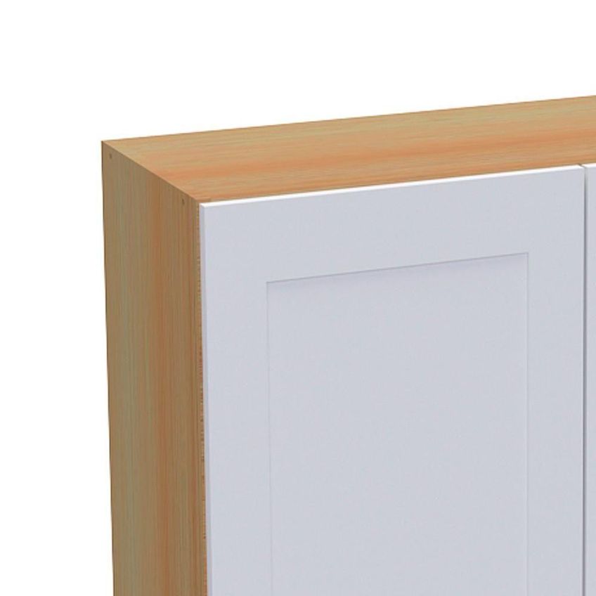 Armário Aéreo Denver 80cm 2 Portas MDF Giratória Branco Ditália Móveis - imagem 3