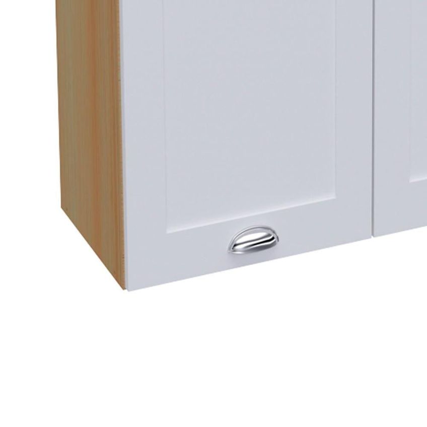 Armário Aéreo Denver 80cm 2 Portas MDF Giratória Branco Ditália Móveis - imagem 5