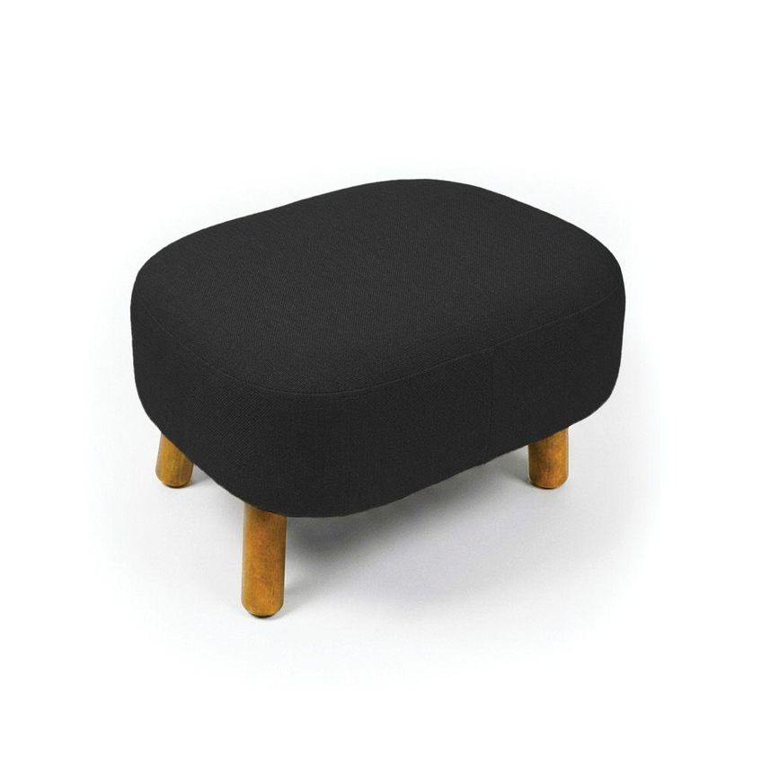 Poltrona de Amamentação com Puff Jhessy Madeira 72cm Preto D'rossi - imagem 3