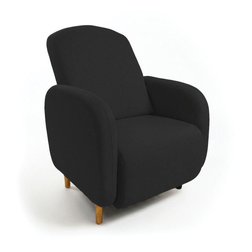 Poltrona de Amamentação com Puff Jhessy Madeira 72cm Preto D'rossi - imagem 5