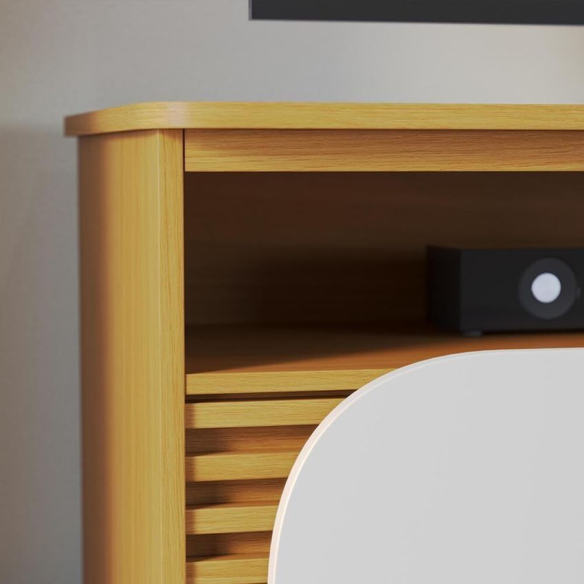 Rack Bancada Jurerê 1.5 Para TV 65" 150cm MDP Com Rodízios Colibri Móveis - imagem 4