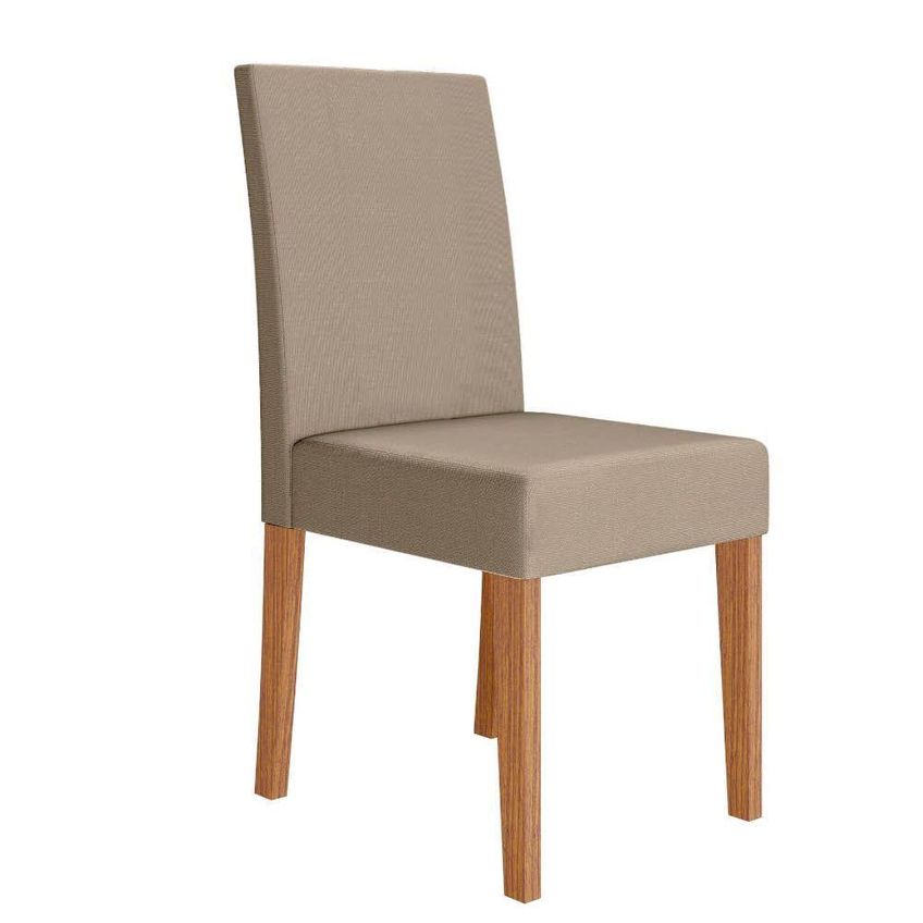 Kit 8 Cadeiras De Jantar Josi Mdf Suede Bege Pallazio - imagem 4