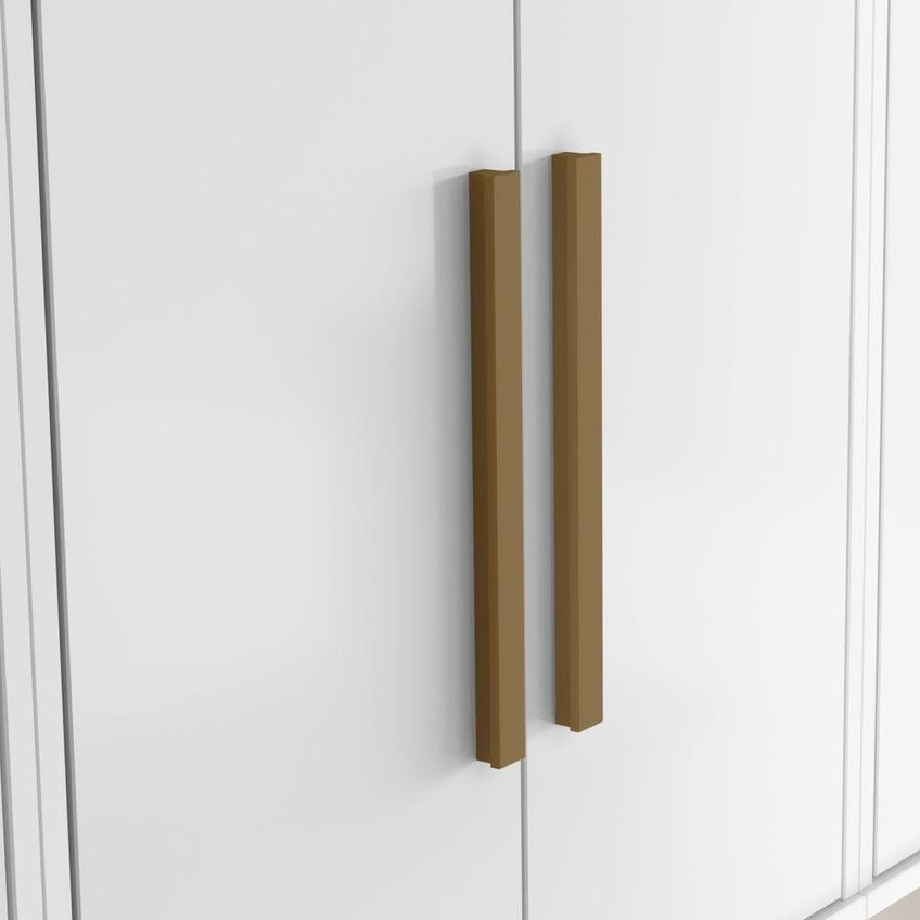 Armário Aéreo Para Cozinha Lorena 60cm 2 Portas MDF MDP Branco Kaiki Móveis - imagem 4