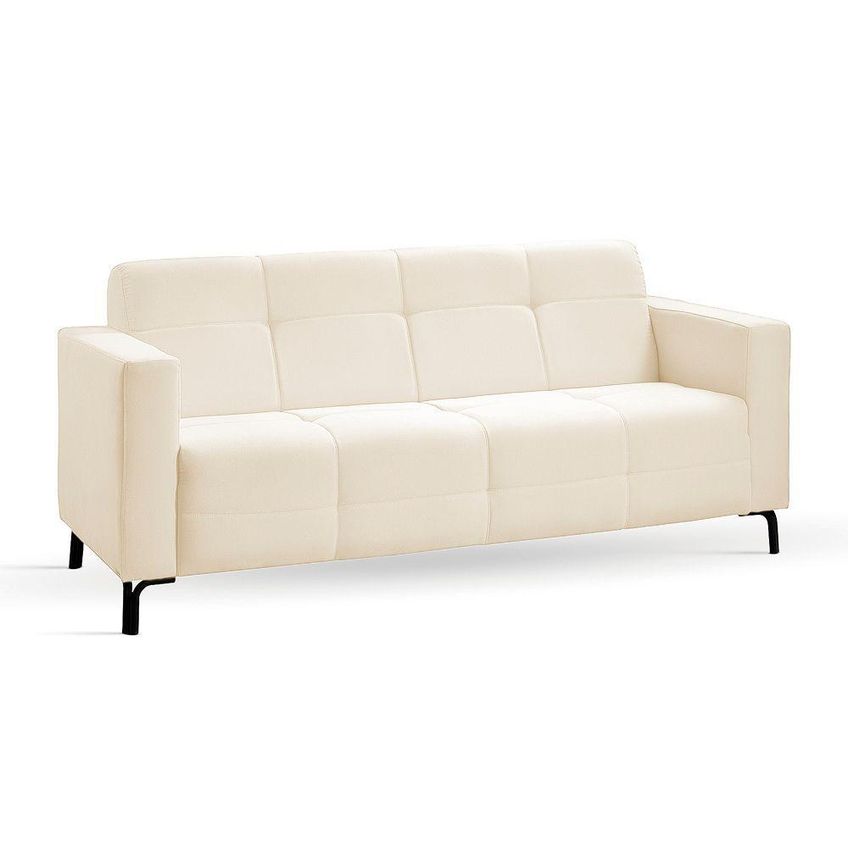 Sofá Bento 3 Lugares 180cm Off White Veludo D'rossi - imagem 3