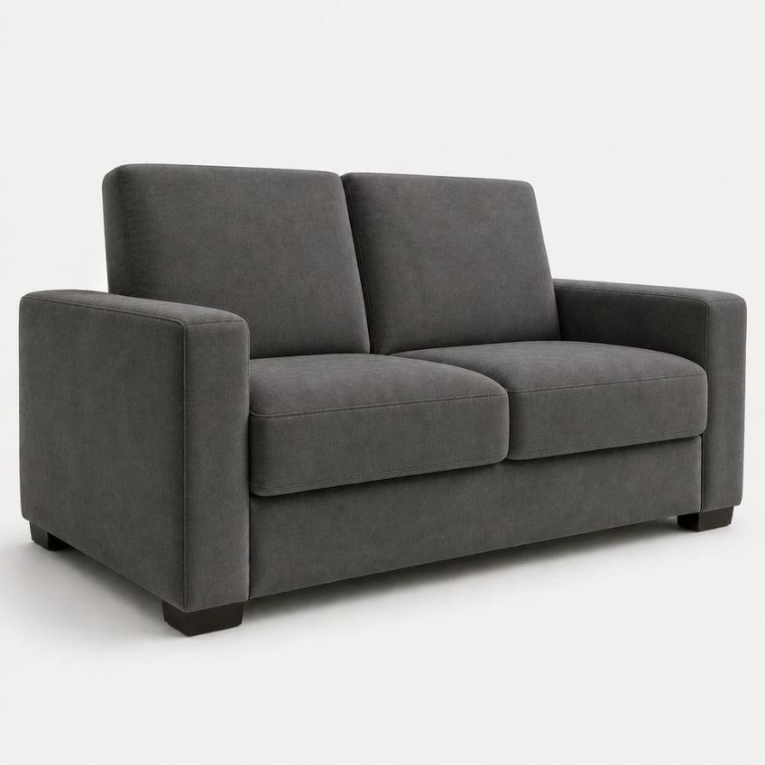 Sofá Namoradeira Moderno 3 Lugares 200cm Cinza Suede Tatite Decor - imagem 5