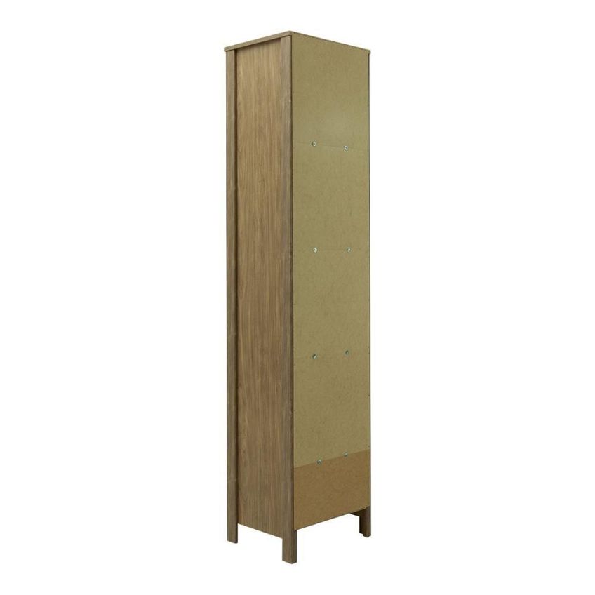 Cristaleira E-962 1 Porta De Vidro 4 Prateleiras MDP Diamond Ditália Móveis - imagem 4