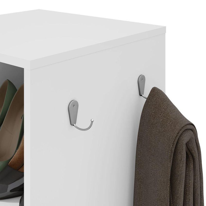 Sapateira Esthela 1 Porta 6 Nichos 65cm Mdf-mdp Branco Móveis Lopas - imagem 5