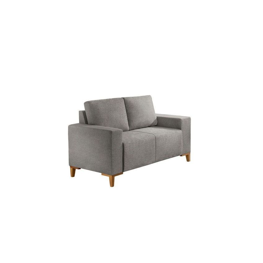 Sofá Milano 2x3 Lugares Fixo 150cm Cinza Linho Meu Sofá Online - imagem 5