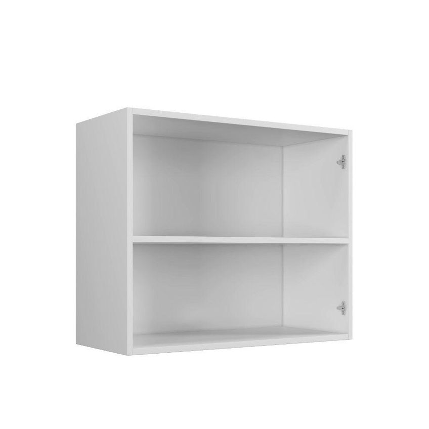Armário Aéreo Cristal 70cm 2 Portas MDF-MDP Bater Branco Arte Móveis - imagem 5