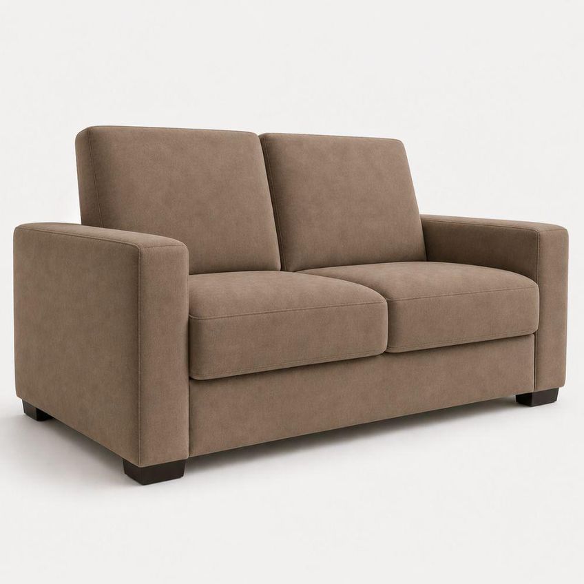 Sofá Namoradeira 3 Lugares 200cm Cappuccino Suede Tatite Decor - imagem 4