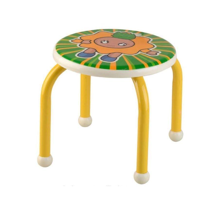 Banqueta Infantil Multiuso Degrau Estudos Quarto Penteadeira Amarelo Utibom - imagem 3