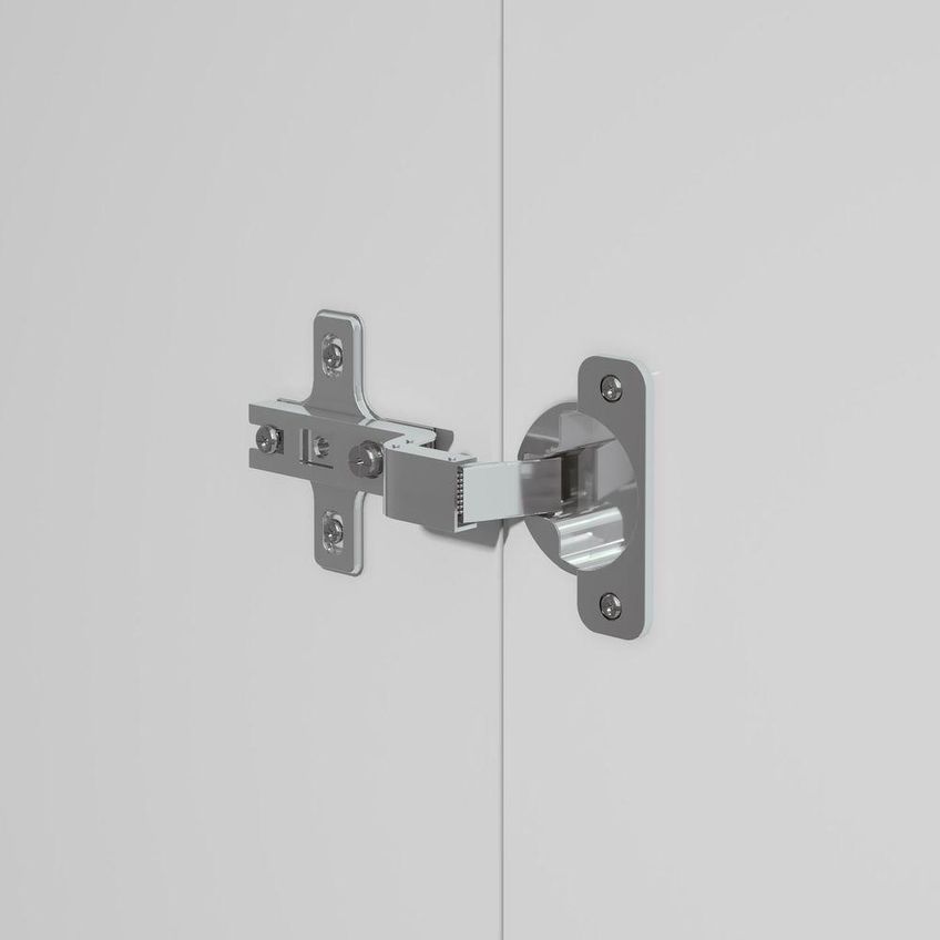 Guarda Roupa Casal Imperatore 6 Portas De Bater 6 Gavetas MDF Com Pés Rei De Casa Branco Móveis - imagem 3