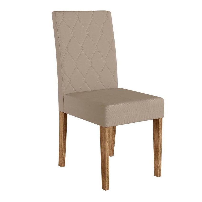 Kit 4 Cadeiras De Jantar Jade MDF Suede Bege Pallazio - imagem 4