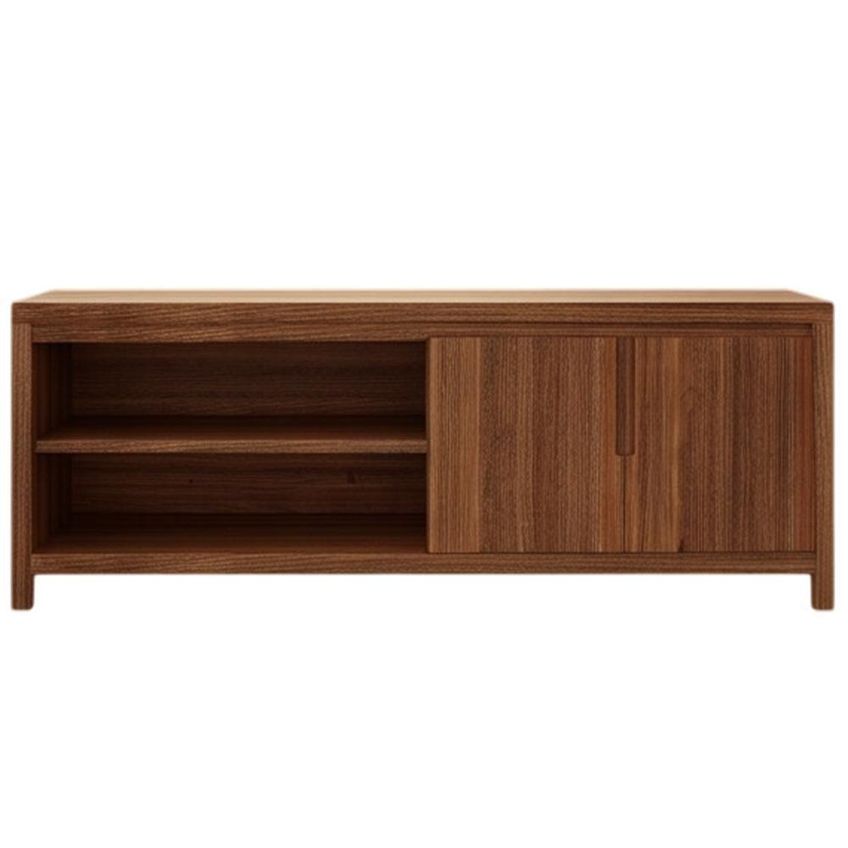 Rack Para TV 75" 180cm Madeira Maciça Com 2 Portas Rústico Escuro Lyam Decor - imagem 3