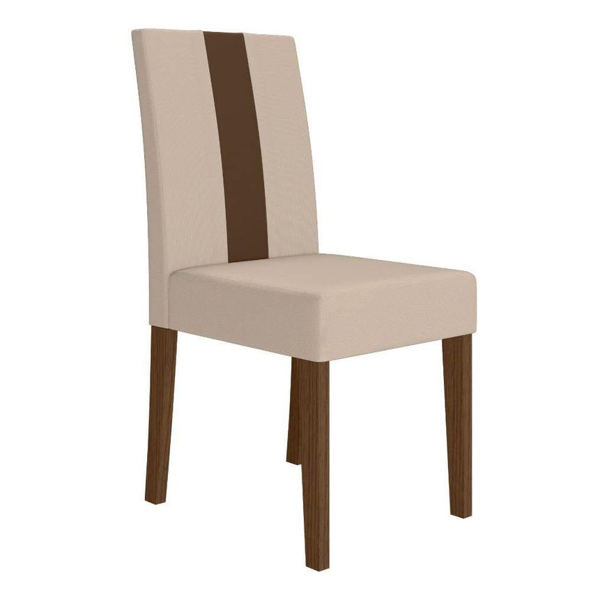 Kit 8 Cadeiras De Jantar Linea Mdf Suede Bege Pallazio - imagem 3