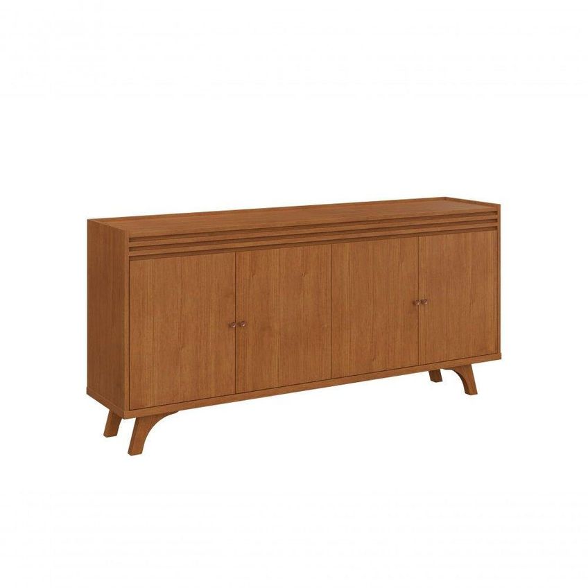 Buffet Sevilha Moderno 4 Portas MDF 160cm Amadeirado Mavaular Móveis - imagem 3