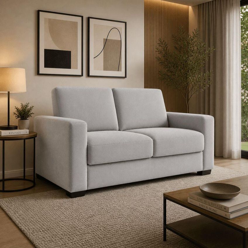 Sofá Namoradeira 3 Lugares 200cm Cinza Suede - imagem 3