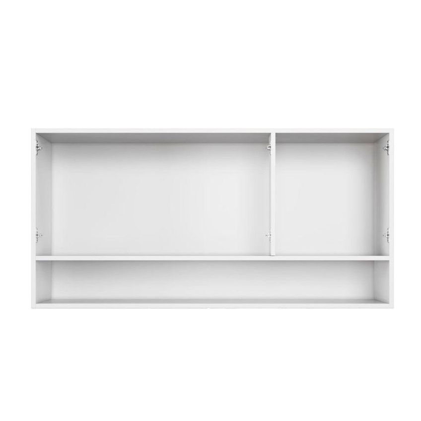 Armário Aéreo Plus 120cm 3 Portas MDF-MDP Giratória Branco - imagem 3