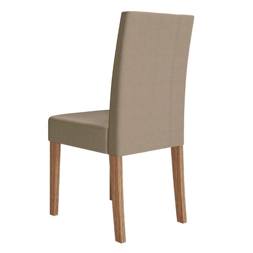 Kit 8 Cadeiras De Jantar Josi Mdf Suede Bege Pallazio - imagem 5